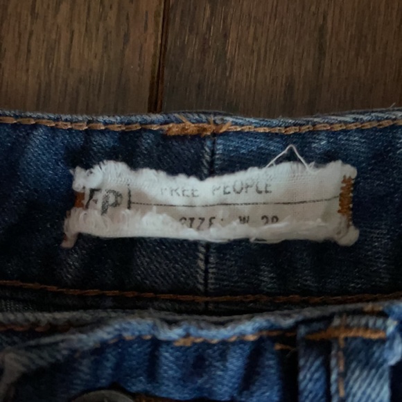 Free People Light Denim Wash Distressed Jeans - Picture 3 of 4